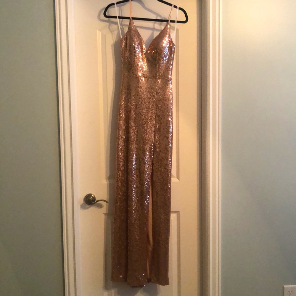 Rose Gold Prom Dress
